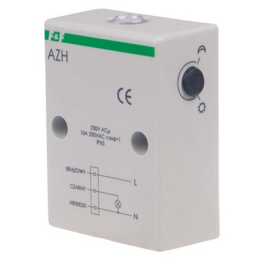 Automat zmierzchowy hermetyczny AZH 230V 10A IP65 F&F