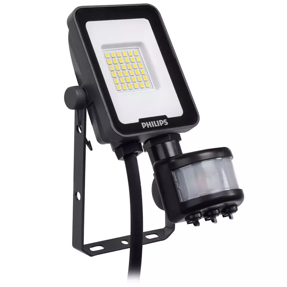 NAŚWIETLACZ HALOGEN LED Z CZUJNIKIEM RUCHU 10W NW 4000K IP65 1200LM BVP164 911401883783 PHILIPS