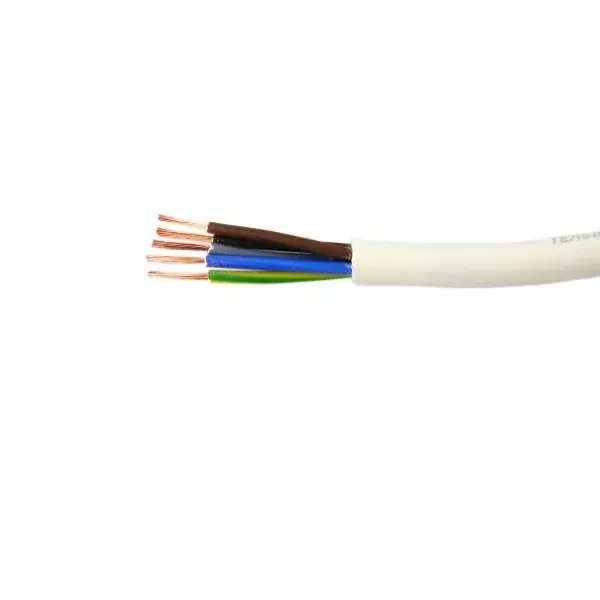 PRZEWÓD OWY 5X0,75 BIAŁY 300/500V H05VV-F KR100 EŁKTRIM