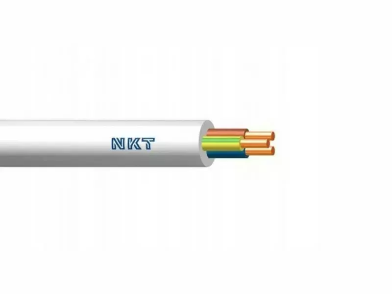 NKT Przewód kabel okrągły YDY 3x4 mm2 450/750V 1m