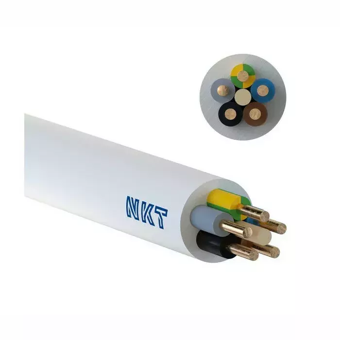 NKT przewód kabel okrągły YDY 5x1,5 450/750V miedziany do instalacji
