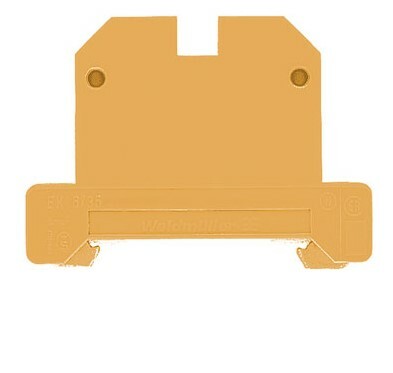 Złączka szynowa ochronna 2-przewodowa 6mm2 zielono-żółta EK 6\35 0661260000 WEIDMULLER