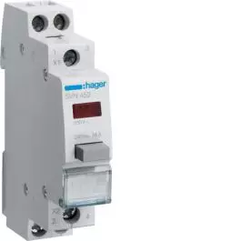 Przycisk sterowniczy 1NO+NC LED czerwona Ith=16A 230VAC SVN452 HAGER