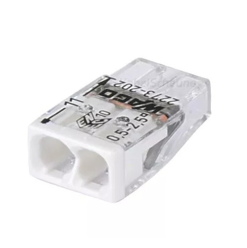 SZYBKOZŁĄCZKA 2-TOROWA 2X(0,5-2.5MM2) 2273-202 WAGO