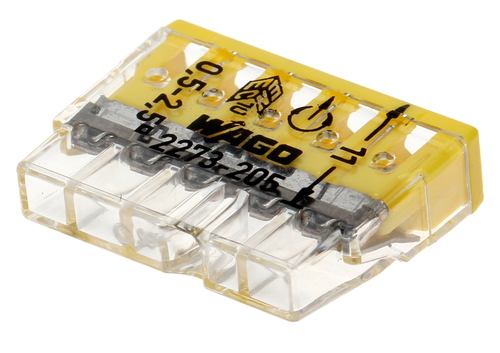 Szybkozłączka 5-torowa 5X(0,5-2.5MM2) 2273-205 WAGO