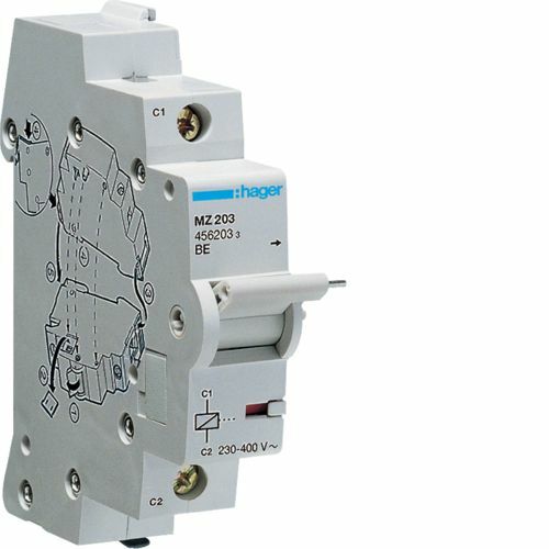 Wyzwalacz wzrostowy do MCB RCCB RCBO 110-130VDC \ 230-415VAC MZ203 Hager