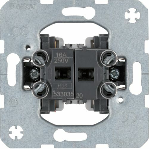 BERKER ONE.PLATFORM MECHANIZM ŁĄCZNIKA ŻALUZJOWEGO 2-KLAWISZOWEGO 53303520 HAGER