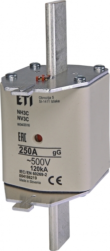 Wkładka bezpiecznikowa WT-3C\GG 250A 004186219 ETI