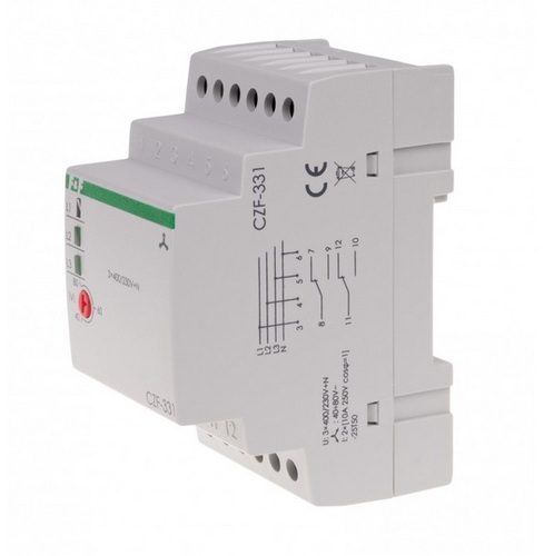 Czujnik zaniku i asymetrii faz CZF-331 3×400V F&F
