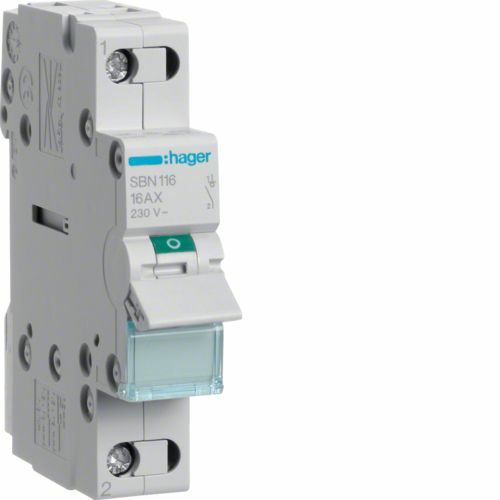Modułowy rozłącznik izolacyjny 1P 16A 230VAC SBN116 HAGER