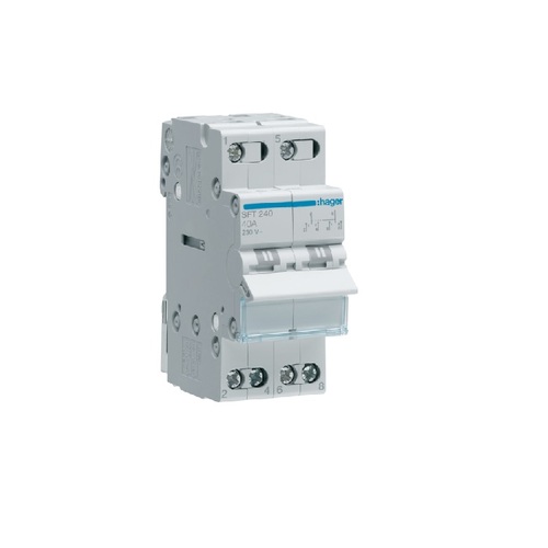 Modułowy przełącznik instalacyjny I-0-II 40A HAGER