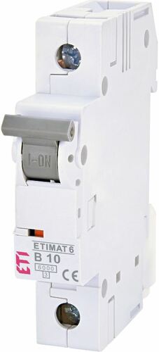 Wyłącznik nadprądowy 1P B 10A 6kA AC ETIMAT6 002111514 ETI