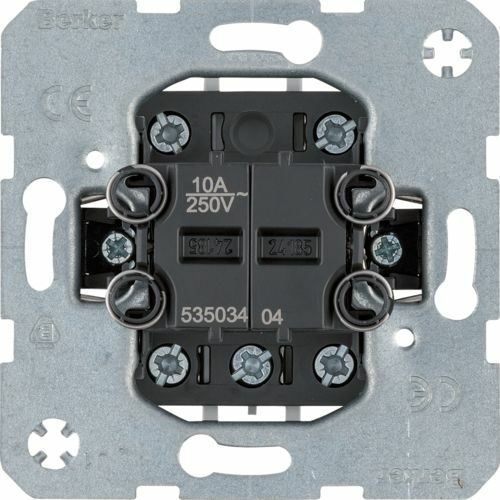 Berker one.platform mechanizm łącznika zwiernego podwójnego 2-klawiszowy grupowy 53503404 Hager