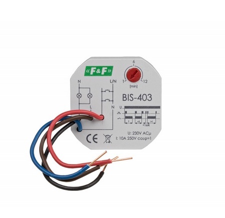 Przekaźnik bistabilny czasowy BIS-403 230V 10A F&F