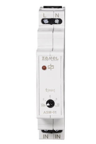 Automat schodowy na szynę TH 12-230V AC\DC ASM-01 ZAMEL