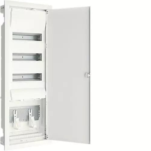 Rozdzielnica skrzynka p/t 3x12 multimedialna hybrydowa + 1xpłyta montażowa + 1xgniazdo 230V VU603PLH Hager