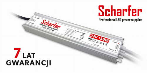 Zasilacz LED hermetyczny 24V 150W SCH-150-24 PRESCOT