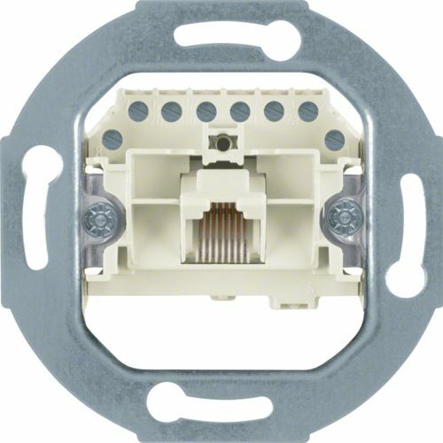 Berker One.platform mechanizm gniazda 1xrj11 kat.3 UAE 8-biegunowego 534538 Hager