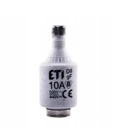 Wkładka topikowa DII DZ\gF 10A\500V 002312104 ETI