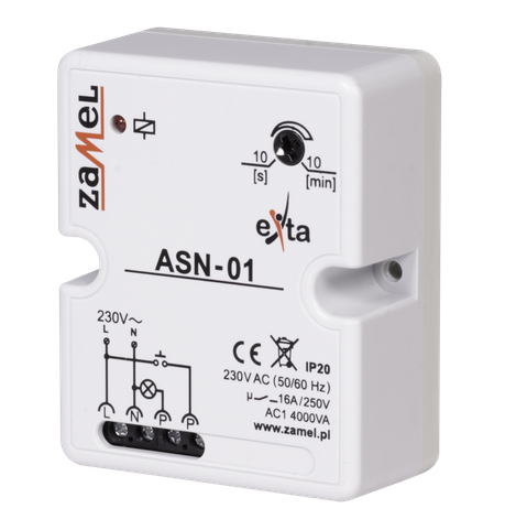 Automat schodowy 12-230V AC\DC natynkowy IP20 ASN-01\U ZAMEL