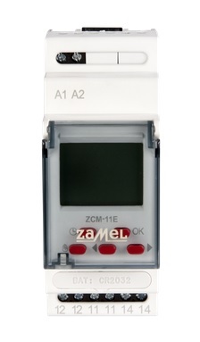 Programator czasowy 1-kanałowy tygodnowy cyfrowy 16A ZCM-11 EXT10000150 ZAMEL