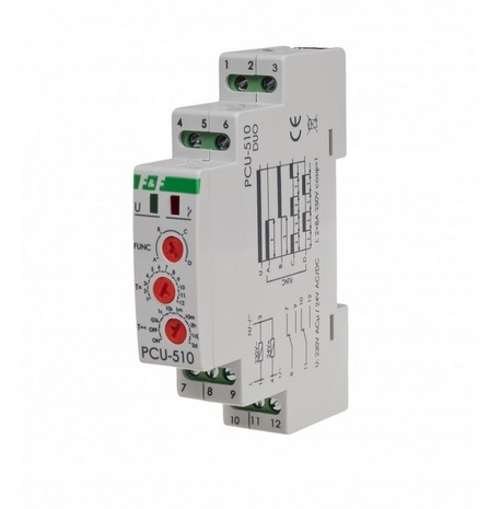 Przekaźnik czasowy na szynę PCU-510DUO F&F