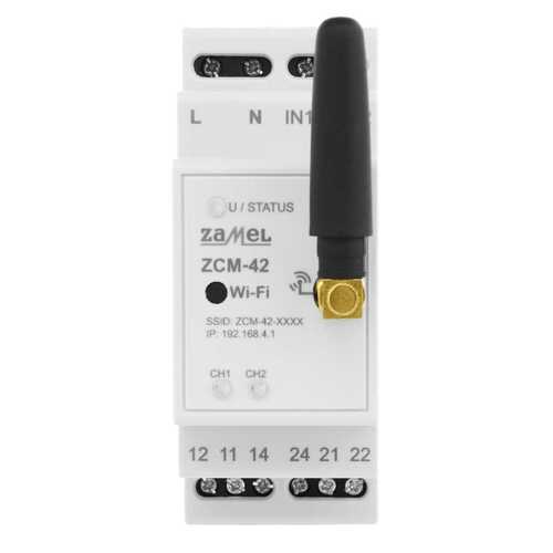 Programator czasowy WiFi 2XNO\NC 16A 230V ZCM-42 ZAMEL