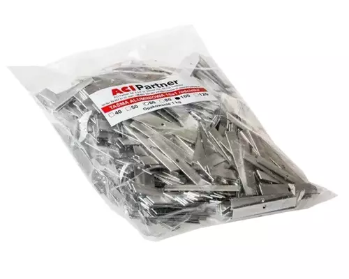 TAŚMA ALUMINIOWA 10MMX1M DŁUGOŚĆ:100MM T4 CIĘTA ACI PARTNER