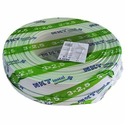 Przewód YDYp 3x2,5 450/750V krążek-100MB. 172152002C0100 NKT Instal+