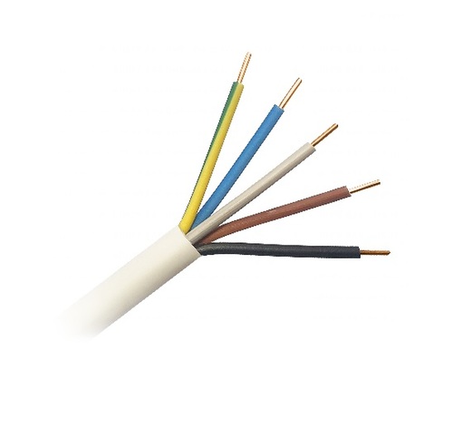 Przewód kabel okrągły YDY 5x2,5 mm2 ELPAR 1m