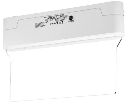 Oprawa awaryjna Arrow N LED IP40 1W 1H DWUZADANIOWA AT BIAŁA+PU31.41 AWEX