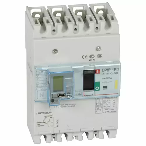LEGRAND WYŁĄCZNIK MOCY DPX3 4P 125A 16kA Z ZAB. RÓŻNICOWOPRĄDOWYM 420036