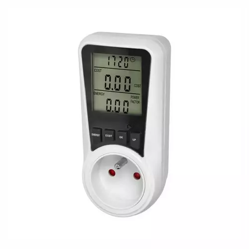 ORNO watomierz cyfrowy LCD dwutaryfowy 16A 230V EM-5 z akumulatorem VIRONE