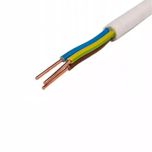 Przewód kabel okrągły YDY 3x1,5 mm2 Elpar 1m bębnowy